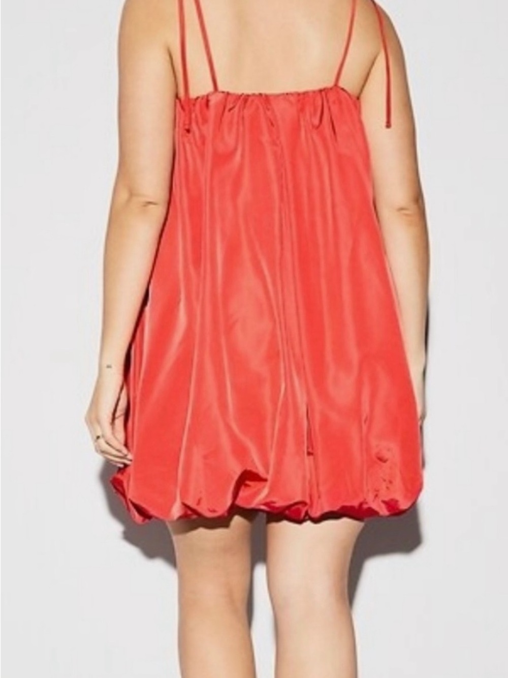 Old Navy coral Spaghetti-Strap Bubble Hem Dress